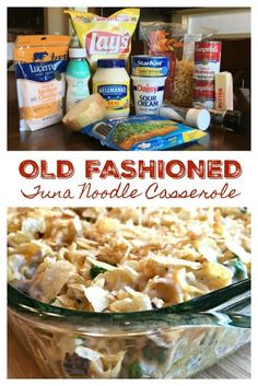 an old fashioned tuna noodle casserole recipe