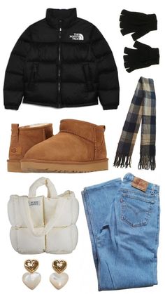 Winter Outfits Board, Cute Winter Outfits 2023, 70 Degree Outfit, Cute Outfits For Winter Cold Weather, Winter Outfit Layout, Cute Snow Day Outfits, Winter School Outfits Cold, Cute Everyday Outfits Winter, Uggs Fits