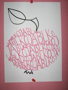 a pink and white poster with words written on it in different languages, including the word kobabi