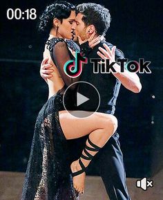 a man and woman dancing on stage with the caption'tiktok '