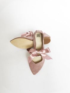 "These beautiful leather ballet flats are really so soft and elegant, whether you will have them as bridal shoes on your Wedding day, or as everyday favourite flats, these beautiful shoes will make you feel so special! ► Handmade to order ballet flats, I will be delighted to personally handcraft a pair especially for you! ► Upper in buttery soft Pink Blush Italian leather suede ► Satin ribbon closure ► Available in many wonderful colors, see them all here : https://www.etsy.com/shop/elehandmade Spring Bridesmaid Closed Toe Flats, Feminine Low Heel Flats For Wedding, Feminine Low Heel Wedding Flats, Elegant Closed Toe Bridesmaid Flats, Elegant Bridesmaid Closed Toe Flats, Feminine Low Heel Ballet Flats, Leather Flats With Leather Sole For Wedding, Pink Flats For Wedding, Leather Flats For Wedding