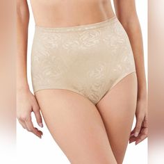 Maidenform Shapewear Pantie Size L In A Cream Color. This Is The Ultimate Tummy Slimmer In A Brief Pantie And A Beautiful Design. Full Coverage Shapewear Bottoms For Daywear, High Waist Shapewear For Loungewear, Soft Touch Full Coverage Bottoms For Loungewear, Elegant Brief Bottoms For Loungewear, Soft Touch Loungewear Bottoms, Beige Soft Touch Brief Bottoms, High-cut Leg Shapewear Bottoms For Loungewear, Full Coverage Shapewear Bottoms For Loungewear, Elegant Shaping Bottoms For Daywear