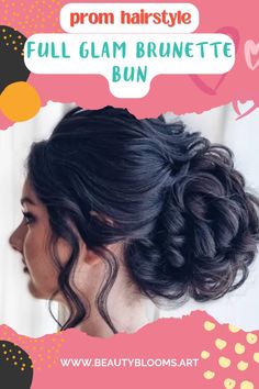 Credit: @hairbyhannahtaylor on IG.
Turn heads with this stunning full glam brunette bun. Perfect for prom night, this hairstyle is all about volume, texture, and effortless elegance.  Save this pin for hair inspiration!  #PromHair #BrunetteUpdo #GlamLook
Click the link on this pin to see more. Thank you. Brunette Bun, Brunette Updo, Full Glam, Glam Looks, Effortless Elegance