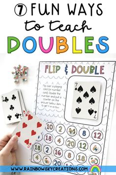 the fun and easy way to teach double digits with this printable game for kids