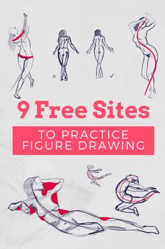 the top 10 drawing tips for beginners to learn how to draw, including poses and body shapes