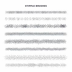 Stipple Brush Vectors & Illustrations for Free Download | Freepik Importance Of Trees, Digital Art Software, Stippling Brush, Shading Brush, Illustrator Brushes, Paint Strokes, Free Brush, Vector Hand, Art Brushes