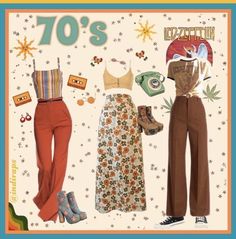 Fashion Inspo Outfits Short People, 70s Baddie Outfits, 70s Outfit Moodboard, Groovy Inspired Outfits, 70s Outfits Party 1970s Vintage Fashion, 70s Vibes Aesthetic Outfit, Summer 70s Fashion, 70s 80s 90s Outfit, 70 Inspired Outfits Summer