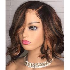 Short Lace Front Wigs, Short Cut Wigs, Indian Remy Human Hair, Ombre Highlights, Human Hair Wigs Blonde, Honey Blonde Highlights, Bob Lace Front Wigs, Remy Human Hair Wigs, Short Bob Wigs