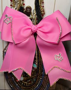 Pretty pink princess hairbow with beautiful embellishments Princess Hair Bows, Wedding Hair Jewelry, Pretty Pink Princess, Princess Hair, Princess Hairstyles, Hair Jewelry Wedding, Diy Hair Bows, Diy Hair, Pink Princess