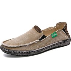 PRICES MAY VARY. KEEP IT CASUAL: Drop the top and take a ride down the Pacific Coast Highway in these trendy and stylish boat shoes men need; These loafer for men are good for wear on the beach and in the office MEN'S LOAFERS: Men's slip on shoes that offer a sleek and modern silhouette but still offer easy on and off; Topped off with a nice layer of canvas fabric LIGHTWEIGHT: Lightweight design with a more casual style; The relaxed fit and durable sole make them the slip on shoes men need in th Slip On Shoes Men, Style Loafers, Office Men, Flats Boat, Mens Slip On Shoes, Canvas Loafers, Vintage Flats, Shoes Canvas, Pacific Coast Highway