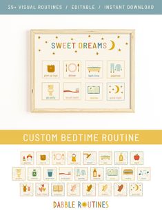 a poster with the words sweet dreams on it