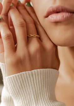 double, helix, ring, sterling silver, gold plated, jewelry Double Helix Ring, Helix Ring, Double Helix, Pre Black Friday, Stylish Rings, Helix