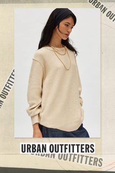 BDG sweater in a slouchy, oversized fit. Designed in a soft & stretchy knit featuring a crew neckline, drop shoulder long sleeves and ribbed knit trim throughout. Topped with color-blocking for a retro touch. Only at Urban Outfitters. Features BDG Oaklyn oversized crew neck pullover sweater Color block sweater Soft and stretchy knit Ribbed knit trim throughout Crew neckline with drop shoulder long sleeves Color-blocking across the bodice and sleeves Oversized fit Regular length Easy pull-over st Cozy Crew Neck Cropped Sweater For Fall, Trendy Boxy Fit Crew Neck Sweater, Oversized Beige Crew Neck Sweatshirt, Slouchy Sweater With Ribbed Cuffs For Fall, Everyday Chunky Knit Sweater, Oversized Crew Neck Cropped Sweater, Trendy Oversized Crew Neck Sweater, Oversized Drop Shoulder Layering Sweater, Relaxed Fit Textured Knit Cropped Sweater For Layering