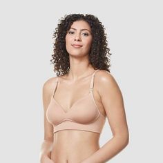 With lightly-lined cups and a wide bottom band, the Warners® Simply Perfect®  Pure Bliss wireless convertible comfort bra gives you all the comfort you need in a bra. This longline style has allover-smoothing support and front-adjustable, convertible criss-cross straps to wear with any outfit. Comfy Bra, Nude Bra, White Bras, Perfect Bra, Longline Bra, Full Coverage Bra, Pink Bra, Bra Women, Lace Bralette