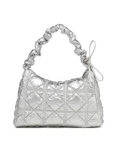 CARLYN is a designer bag brand that reinterprets the modern, sophisticated artistic sense of its birth city, New York, with a contemporary sensibility.- Brand's signature quilting detail- Lightweight nylon used bag- Square shape with generous storage- Length adjustable strap for a variety of looks Designer Quilted Shoulder Bag For Evening, Designer Evening Quilted Shoulder Bag, Designer Quilted Top Handle Bag, Formal Quilted Double Handle Bags, Designer Quilted Bag With Double Handle, Modern Quilted Satchel Shoulder Bag, Quilted Top Handle Shoulder Bag For Shopping, Designer Quilted Shoulder Bag For Travel, Quilted Tote Bag For Evening