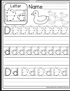 the letter d worksheet for children to practice their handwriting and writing skills with