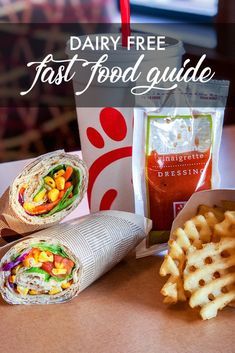 the dairy free fast food guide includes fries, burgers and coleslaw drinks