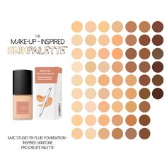 Skin Tone Palette, Estee Lauder Double Wear Foundation, Mac Studio Fix Fluid, Foundation Brands, Double Wear Foundation, Mac Studio Fix, Mac Studio, Studio Fix, Hex Color Codes