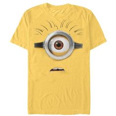 a yellow t - shirt with an eyeball on it