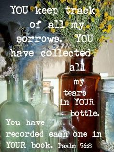 some bottles with flowers in them and a quote on the bottom that says, you keep mark or all my borrows