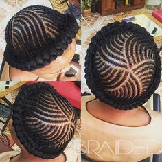 Halo braid with natural Cornrows, BRAIDED's #WCW #haveyoubeenBRAIDEDyet? #comegetBRAIDED! #afrochic #updo #blackhair #feedinbraids #naturalhair #neatbraids #instahair #longhair #blackhair #hairoftheday #protectivestyle #naturalhairstyles #perfectbraids #protectivestyles #cornrowstyles #cornrows #jumbotwist #justbraids #blackhairstyle #senegalesetwist #boxbraids #twists #plaits #braids #afrohair #feedinbraids #locs Braids For Black Hair Kids, Natural Cornrows, Halo Braids, Cornrows Styles, Hair Kids