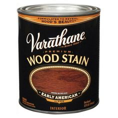 a can of wood stain with the words vartalanee on it's side