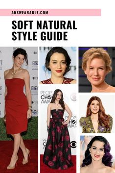 How to Dress a Soft Natural Kibbe Body Type 2 Haircuts For Soft Natural Kibbe, Soft Natural Deep Winter Outfits, Dresses For Soft Natural, Soft Natural Hairstyles Kibbe, Kibbe Types Soft Natural, Soft Natural Formal Dress, Soft Natural Wardrobe, Ellie Jean Body And Style