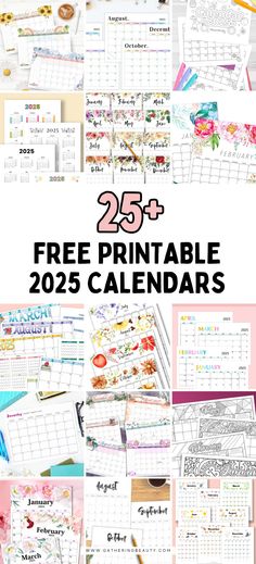 the 25 free printable calendars for kids and adults