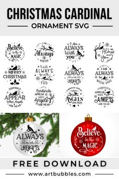 christmas ornaments with free svg files