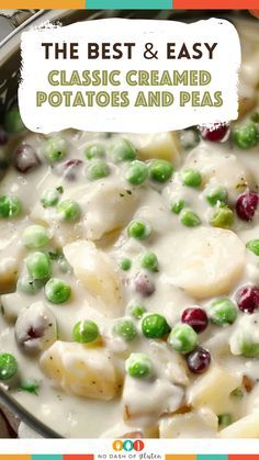 the best and easy classic creamed potatoes and peas cookbook is on sale now