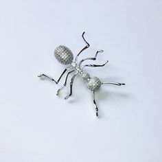 Shiny silver-tone CZ crystal ant brooch Not intended for children ages 13 and under. Also, for many items we can accommodate large orders, so please send us a message. Silver Novelty Pins For Gifts, Silver Novelty Brooches For Gifts, Star Darlings, Pretty Pins, Animal Brooch, Pin Jewelry, Cat Pin, Shiny Silver, Ants