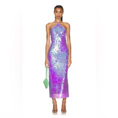 New With Tags Never Worn. It Is Marked A Size Fr 38 And A Us 8 But It Would Fit More Of A Size Us 4 Or 6. New Arrival Dress, Sequin Dress, Passion For Fashion, Lilac, Colorful Dresses, Midi Dress, Womens Dresses, Purple, Color