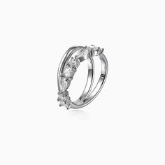 ASTRAL RING – RórinLo Elegant Ring, Cubic Zirconia, Platinum, Plating, Brass, Ring