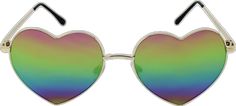 Trendy Rainbow Sunglasses With Gradient Lenses, Trendy Multicolor Heart-shaped Sunglasses, Multicolor Heart-shaped Sunglasses With Gradient Lenses, Heart-shaped Multicolor Sunglasses With Gradient Lenses, Rainbow Sunglasses With Uv Protection For Summer, Multicolor Tinted Sunglasses For Festivals, Multicolor Tinted Festival Sunglasses, Heart Shaped Sunglasses, Heart Sunglasses