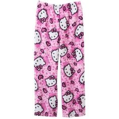 Hello Kitty Pajama Pants, Girls Pajama Pants, Plush Pajama Pants, Cute Pjs, Pink Hello Kitty, Cat Valentine, Cute Pajamas