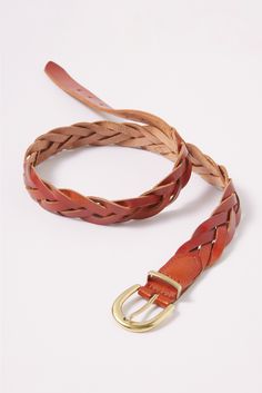 Braided from rich brown leather with a gold-tone buckle, this EVEREVE belt is the perfect addition to any look. Wear it with your favorite jeans, trousers, and skirts. Over 60 Fashion, 60 Fashion, Braided Belt, Brand Style Guide, Genuine Leather Belt, Spring Trends, Sneaker Brands, Work Fashion, Sneaker Shopping