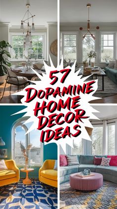 the top five living room decorating ideas in this postcard style photo collage