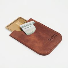 "One of Derio Leather's unique designed personalized minimalist leather card holder. Customize your Derio Leather credit card wallet. Derio Leather slim wallet can be customized as per your preferences and requirements such as with your name, initials, etc. ♻️ MATERIAL Top quality 100% vegetable-tanned leather used in your card holder. The durability of leather stems from the combination of processing techniques and the fact that we start with only the highest quality of leather. The leather is an authentic-looking leather that naturally adopts marks and scuffs over time giving it a classy look and will last for a lifetime. Derio Leather leather credit card wallet is a natural product. It is breathable and its color may change in time. Color differences and pores on the leather surface are Personalized Leather Trifold Wallet For Everyday Use, Customizable Leather Wallets, Customizable Leather Wallets For Everyday, Personalized Leather Trifold Wallet, Leather Card Holder With Slots As Gift, Minimalist Rectangular Card Holder With Card Slots, Minimalist Rectangular Card Holder With Slots, Modern Brown Wallets For Gift, Modern Brown Wallet For Gift