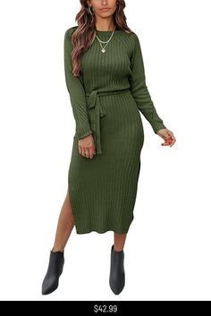 Women Long Sleeve Crew Neck Casual Dress Button Loose Fitting Sweater Fall Winter Tunic Dress Classy Sweater Dresses, Black Sweater Dress Outfit, Long Black Sweater, Fall Sweater Dress, Sweater Dress Outfit, Bodycon Sweater Dress, Slim Fit Sweater, Sweater Maxi Dress, Elegant Sweater