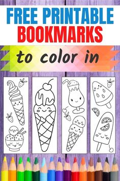 the free printable bookmarks to color in are perfect for kids and adults alike