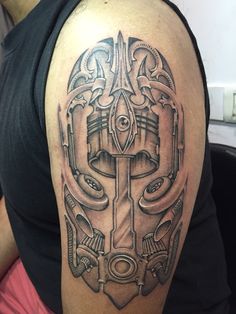 Резултат с изображение за engine piston tattoos Car Piston Tattoo, Car Mechanic Tattoo, Turbo Tattoo, Tattoo Trishul, Wrench Tattoo, Boxing Tattoos, Lion Hand Tattoo, Grey Goo