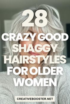 Click for More ➡️ | Save for Later ❤️  Looking for a new hairstyle to give your look a lift? These 28 trendy shaggy haircuts for older women, from pixies to mid-length layers, will inspire your next salon visit. Whether you go for a daring color or keep it natural, these styles deliver texture and volume to fine or thinning hair while being low-maintenance.  #ShaggyHairstyles #OlderWomenHair #ShaggyHaircuts #HairInspiration #FineHair #PixieCuts #LayeredHair #2024HairTrends #ChoppyLayers #TexturedCuts Hairstyles For Medium Length Hair For Women Over 60, Hair Styles For Older Women Over 60, Hair For 60 Year Old Women, Grey Hair Styles For Women Over 50, Growing Hair Out, Shaggy Bob Curly Hair, Hairstyles For Over 60 Older Women, Gray Hair Styles For Women Over 50, Hair Styles For Over 60 Aging Gracefully