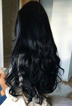 Wavy Black Hair, I Tip Hair Extensions, Long Dark Hair, Remy Human Hair Extensions, Long Black Hair, Haircuts For Long Hair, Dye My Hair, Remy Human Hair