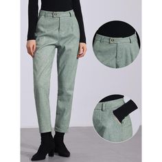 These straight pants for women feature a baggy, casual style with a button-down high waist and cropped length. Designed with multiple elements such as high waist, button down, pockets, loose fitting, and straight leg, they offer both style and comfort. Ideal for spring, fall, and winter, these versatile pants can be paired with various tops, shoes, and mini bags. Suitable for casual outings, office wear, daily activities, holidays, parties, work, and travel, they are a must-have addition to any Chic Workwear Pants With Buttoned Pockets, Casual High Waist Pants With Buttoned Pockets, Casual Winter Bottoms With Button Closure, Baggy Tapered Pants With Button Closure, Trendy Baggy Pants With Buttons, Winter Cotton Pants With Button Closure, Casual Work Bottoms With Button Cuffs, Casual Workwear Bottoms With Button Closure, Casual High Waist Bottoms With Buttoned Pockets