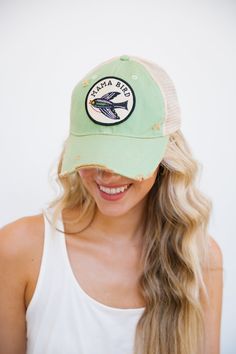 For all, our Mama's out there this one is for you! Sport your MIDNIGHT MAMA BIRD Patch Trucker loud and proud! Distressed detailing A patch on the front panel Adjustable back. 65% Cotton 35% Polyester Mama Bird, Judith March, Patch Hat, Sea Green, Trucker Hat, Baseball Hats, Hats