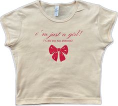 Basic Pink Slogan Top, Cute Cream Crew Neck Top, Cute Cream Tops With Letter Print, Cute Cream Relaxed Fit Top, Cute Fitted Cream Tops, Fitted Cream Cute Tops, Cute Pink Slogan Tops, Cute Cream Cotton Tops, Rib Crop Top