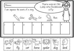 a worksheet with pictures and words to help students learn how to read the alphabet