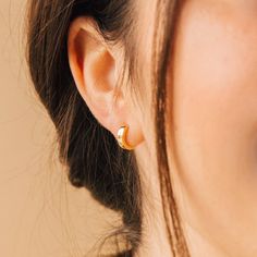 Meg Simple Huggie Earrings | Mother's Day Gifts The Meg, Material Girl, Dangly Earrings, Huggie Earrings, Huggie Hoop Earrings, Material Girls, Silver Hoops, Huggies Earrings, Gold And Silver