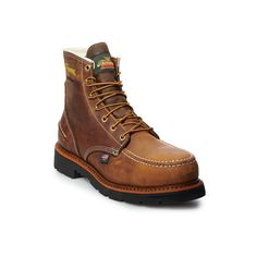 Enjoy the classic, hard-working style of mid-century America in these men's 1957 Crazyhorse waterproof steel-toe work boots from Thorogood. Enjoy the classic, hard-working style of mid-century America in these men's 1957 Crazyhorse waterproof steel-toe work boots from Thorogood. BOOT FEATURES Steel safety toe Trail Crazyhorse, full-grain leather X-Stream Waterproof Removable ultimate shock absorption footbed Fiberglass shank Goodyear storm welt construction MAXWear90 slip resisting outsole BOOT Rugged Waterproof Boots With Steel Toe And Moc Toe, Classic Steel Toe Waterproof Boots For Outdoor Work, Rugged Moc Toe Waterproof Boots, Rugged Waterproof Boots With Moc Toe, Sturdy Moc Toe Safety Boots, Sturdy Moc Toe Boots For Safety, Safety Boots With Goodyear Welt Construction And Round Toe, Rugged Waterproof Boots With Moc Toe And Reinforced Toe, Rugged Waterproof Boots With Reinforced Moc Toe