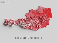 austria map Austrian Flag, Topography Map, 3d Map, Geography Map, North America Map, World Geography, Relief Map